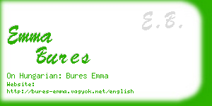 emma bures business card